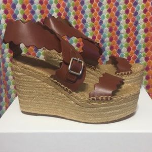 Beautiful Authentic Chloé Platform Espadrilles